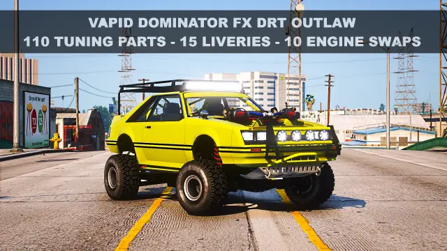 Vapid Dominator FX DRT Outlaw | Muscle Car Beast for FiveM