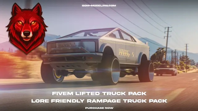 FiveM Lifted Truck Pack | RAMPAGE 12 Trucks | 511 Tuning Parts | Tebex
