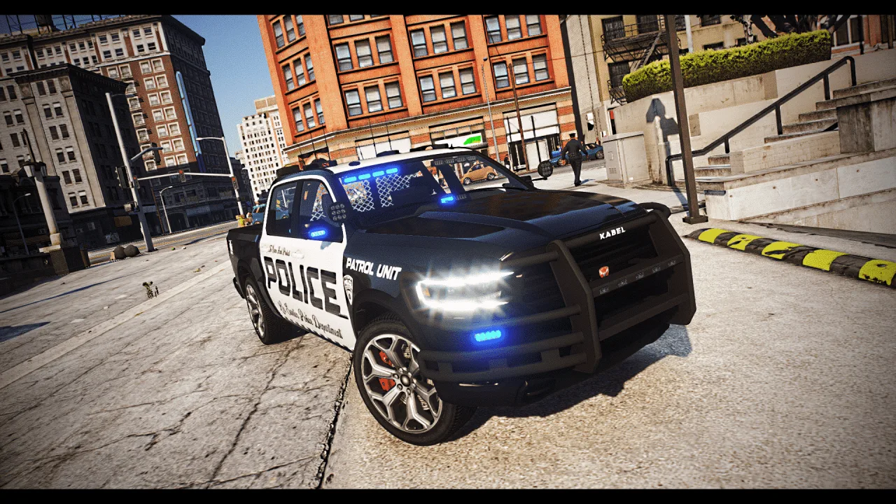 Bravado Bison XL LEO | Law Enforcement Pickup Truck for FiveM