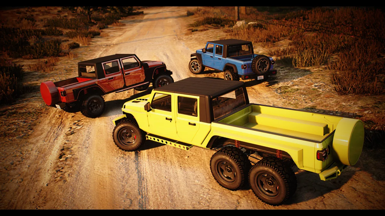 Canis Warrior Pack: Pickup and 6x6 Hellfire for FiveM