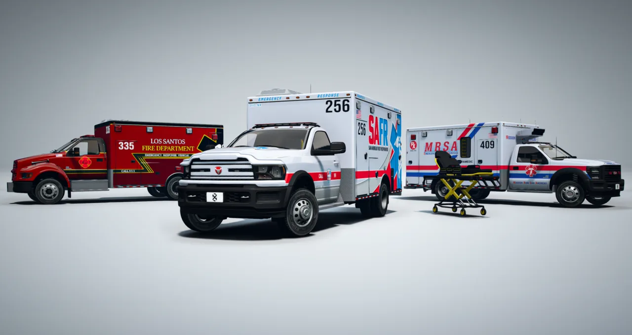 ONX FiveM Lore Friendly Ambulance Pack | Animated Gurney Bundle | Tebex