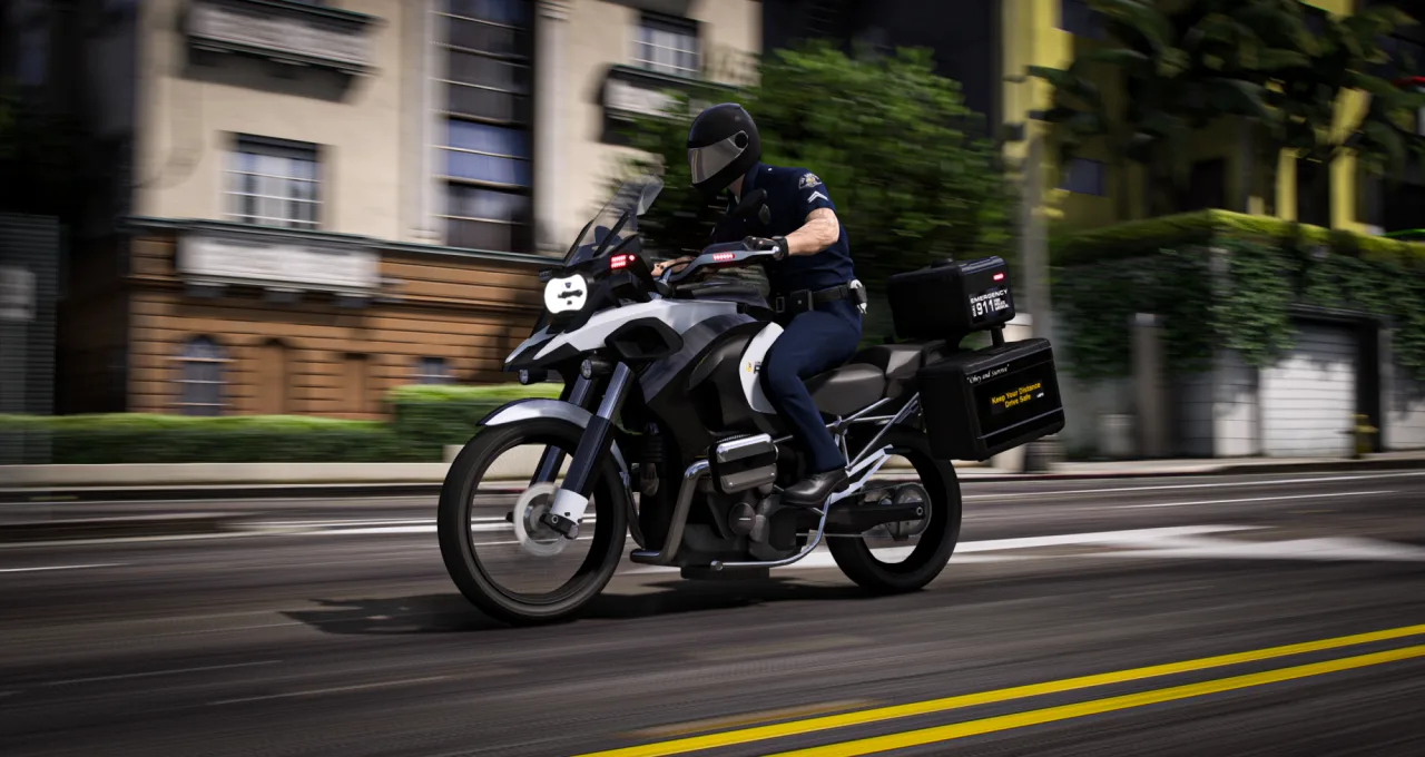 Ubermacht Kandra | Non-ELS Lore Friendly Police Motorcycle FiveM | Tebex