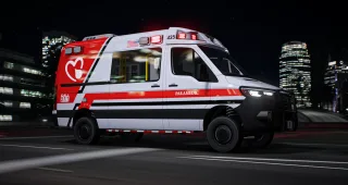 Jogger Lore Friendly Ambulance Bundle | Animated Gurney | FiveM photo 9