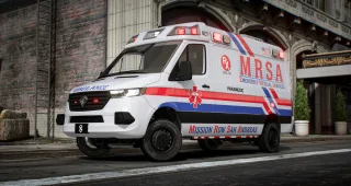 Jogger Lore Friendly Ambulance Bundle | Animated Gurney | FiveM photo 5