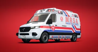 Jogger Lore Friendly Ambulance Bundle | Animated Gurney | FiveM photo 2